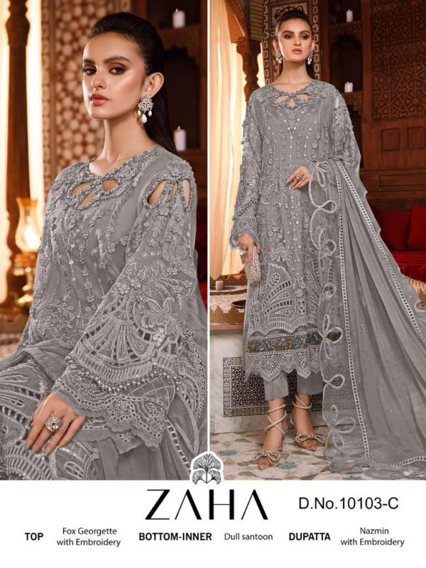 Zaha Habeeba Vol 1 Georgette Embroidery Pakistani Salwar Kameez